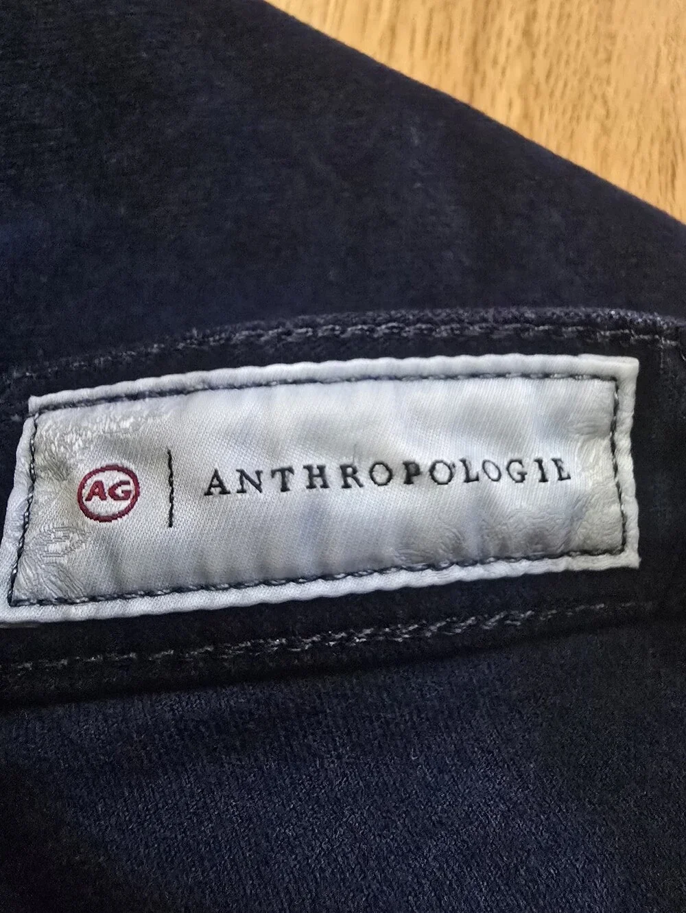 AG Adriano Goldschmied Navy Blue Stretch Skinny Pants Size 30R - Picture 2 of 13